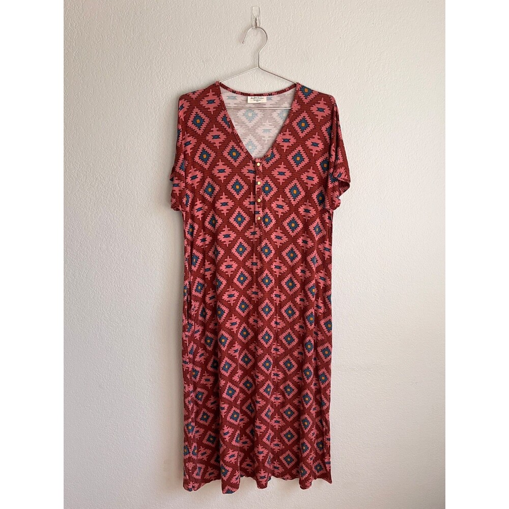 Dwell & Slumber Caftan Sleep Dress in Sedona Size XS/S